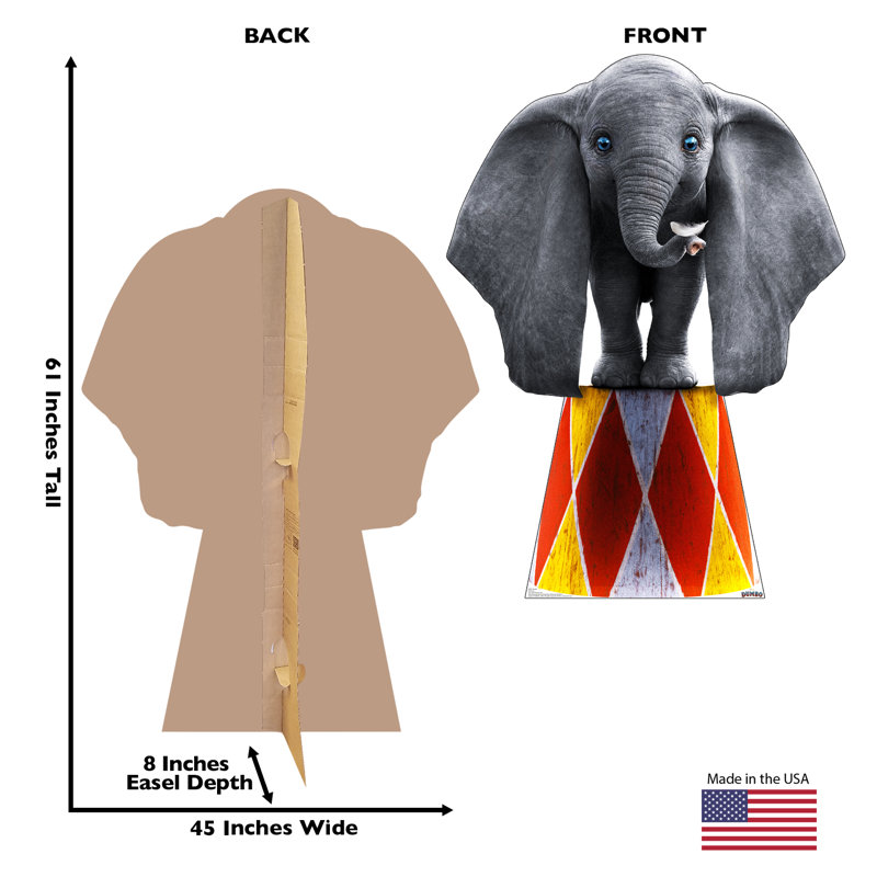 Dumbo Live Action 61" x 45" Cardboard Cutout Standee