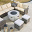 Ensemble de conversation pour 8 personnes avec coussins