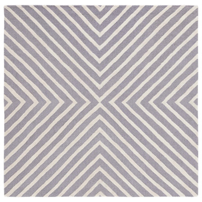 Tapis géométrique en laine touffeté à la main Garibald