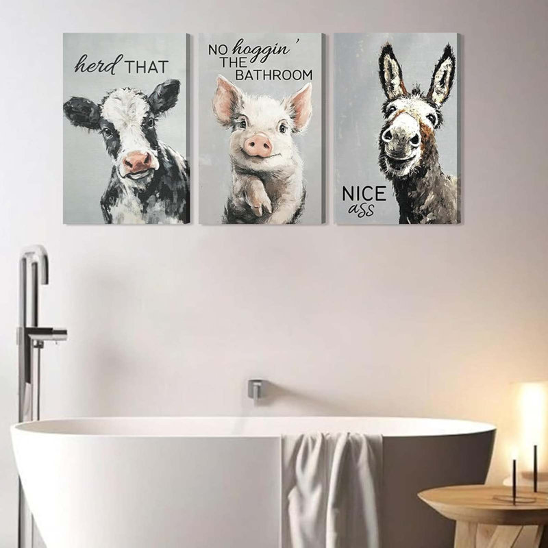 3 Piece Wrapped Canvas Print, 60 cm H x 120 cm W