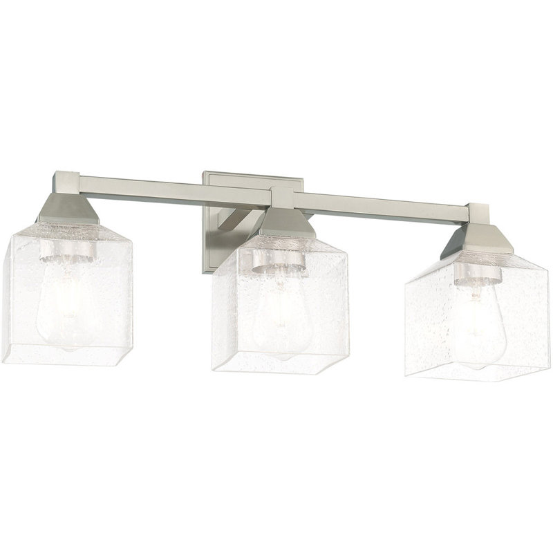 Éclairage pour meuble-lavabo à 3 lumières Begga, Blanc