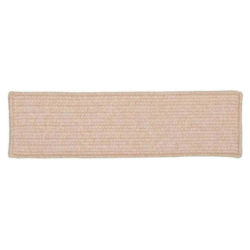 Westminster Wool Braided Rectangle Stair Treads, Oatmeal