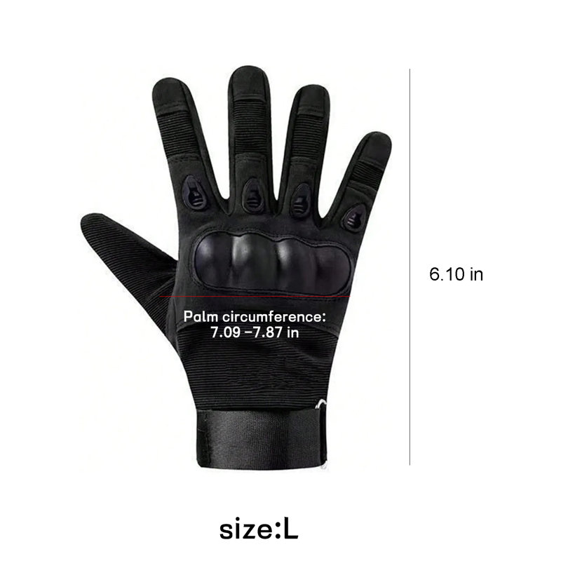 Gants pour doigts d'entraînement complet L - noir