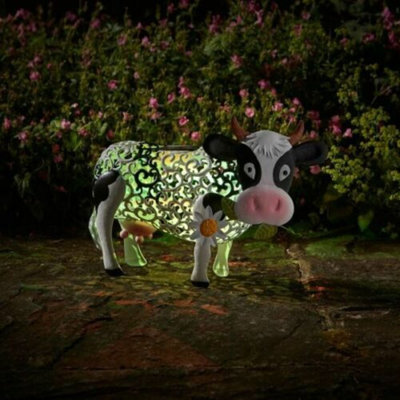 Buttram Cow Metal Garden Statue