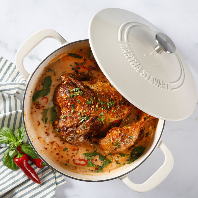 Batterie de cuisine antiadhésive en aluminium 10 pièces Martha Stewart