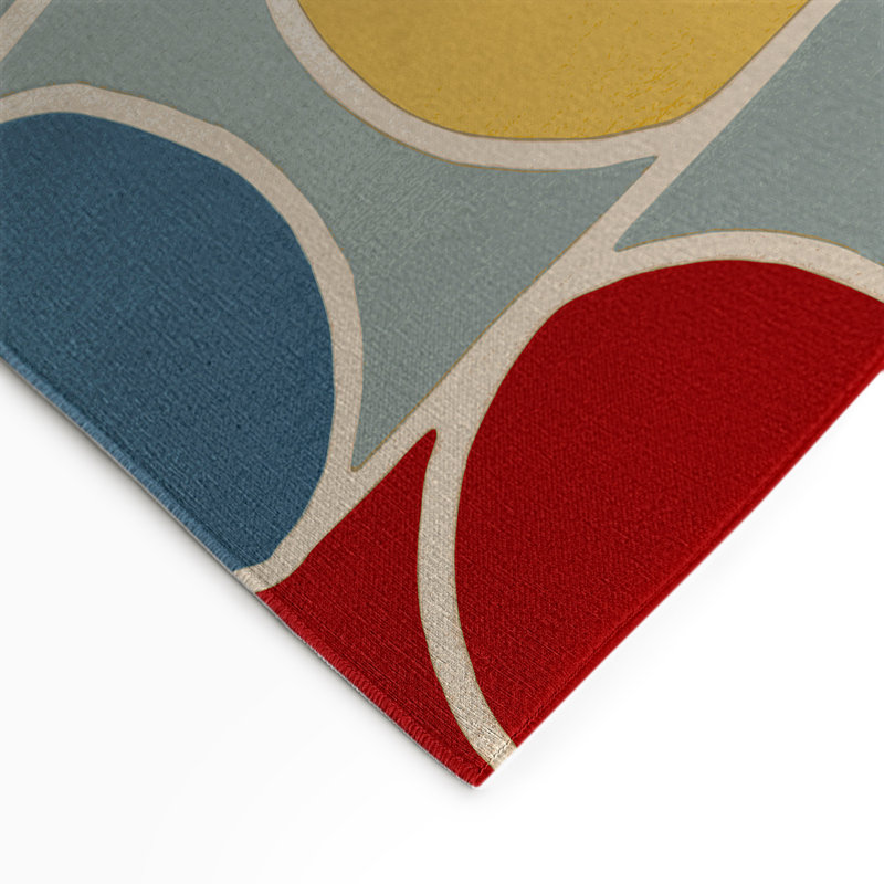 Tapis intérieur et extérieur Zesty Bop, Rectangulaire 3 pi x 5 pi