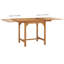 Ghugas Rectangular Teak Solid Wood Extendable Outdoor with Umbrella Hole Dining Table - 110 cm W 80 cm D