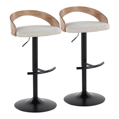 Tabouret de bar réglable avec pivot