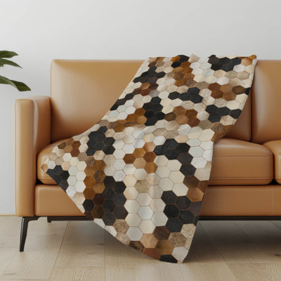 Addison Machine Washable Sherpa Octagon Throw Blanket