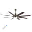 Ventilateur de plafond 66 pouces à 8 pales avec télécommande et ensemble d'éclairage inclus-871005836