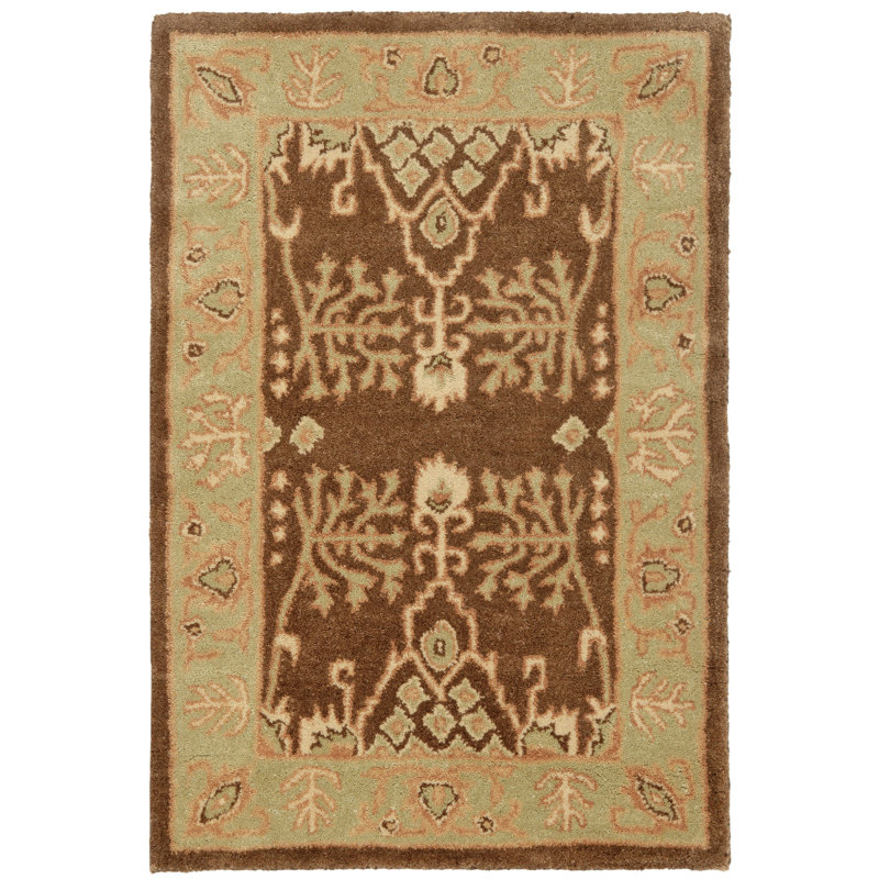 Molter Bergama Hand Tufted Wool Oriental Rug, Rectangle 2' x 3'