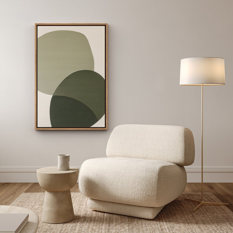 Art mural encadré abstrait rétro antique classique pour chambre à coucher, H 36 po x l 24 po, Naturel