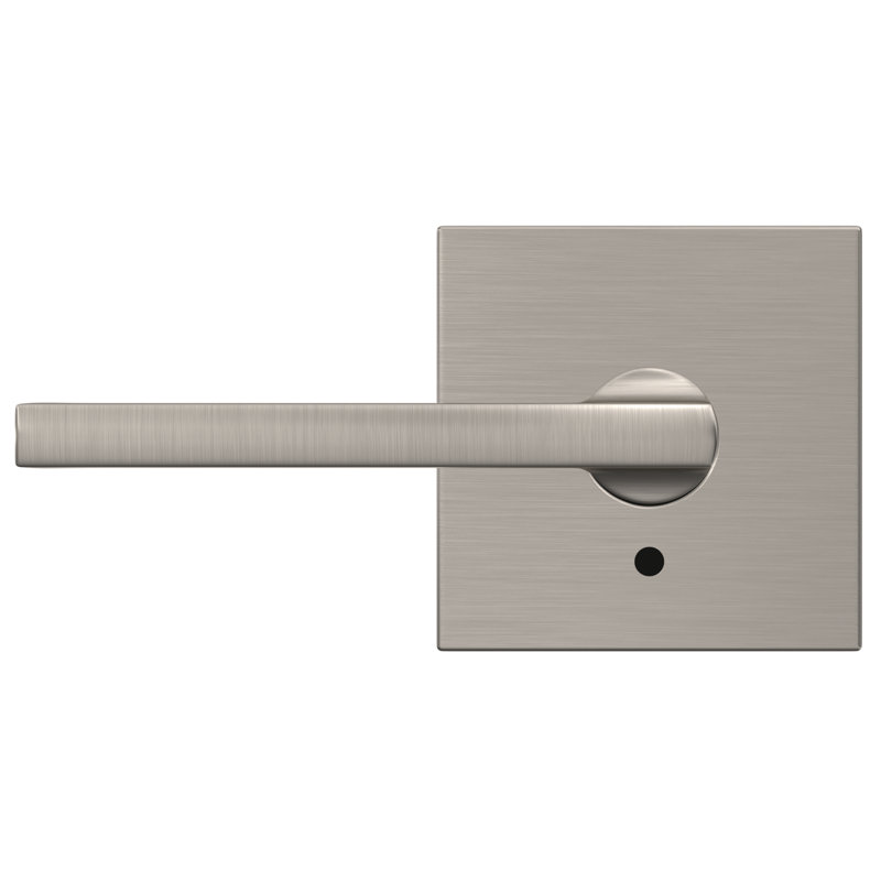 Custom Latitude Non-Turning Lever with Collins Trim, Satin Nickel