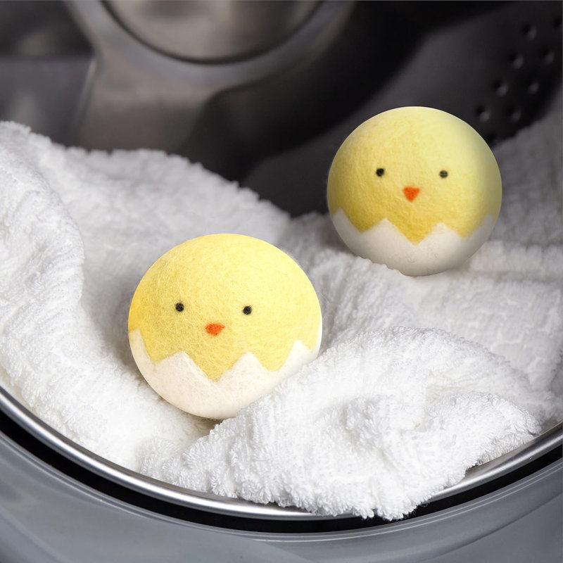 Paquet de 6 boules sécheuses 100% laine de Nouvelle-Zélande - adoucissant naturel pour un séchage plus rapide et une réduction de l'électricité statique