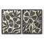 Linocut Garden I-Premium, impression encadrée - prête à être accrochée - aucun clou requis - aucun clou requis-1770363555-1770363557