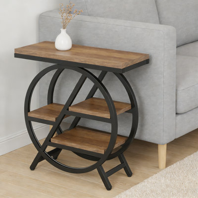 Table de bout à 4 niveaux avec tablettes de rangement