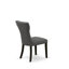 14-Pc Dining Table Set a Rectangular Table with a coffee Table and 12 Dark Gotham Grey Linen Fabric Dining Chair, Wire Brushed Black-354193770-354193771-341233437