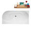 Baignoire autoportante 59 "avec drain interne Streamline-101697970