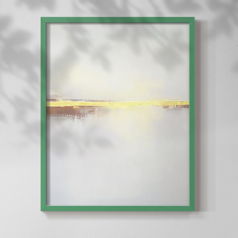 "ABSTRACT Series DCXCVI" par J Paul, H 11 po x l 9 po, Vert