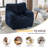 Soft Teddy Fabric Bean Bag Chair-808336738