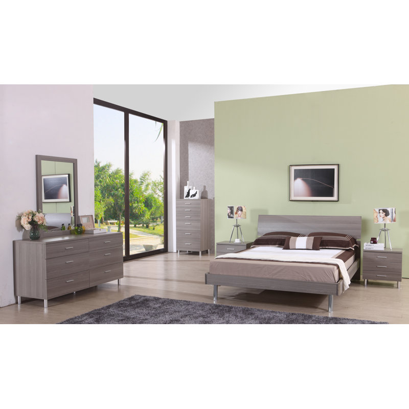 Upholstered Platform Bed, Full