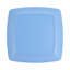Ensemble de 4 assiettes à dessert carrées en mélamine de 8,5 pouces Gibson Home Grayson
