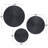 Black Wooden Carved Radial Plate Wall Decor Set-62275875