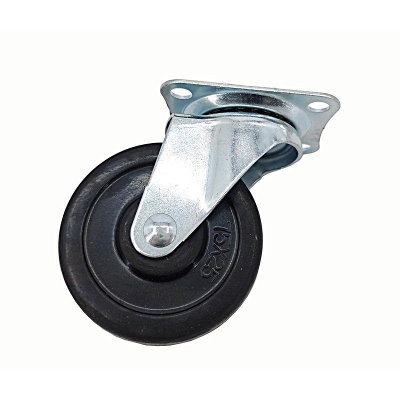 Roulette pivotante en polyuréthane avec roulettes pivotantes à 360 degrés