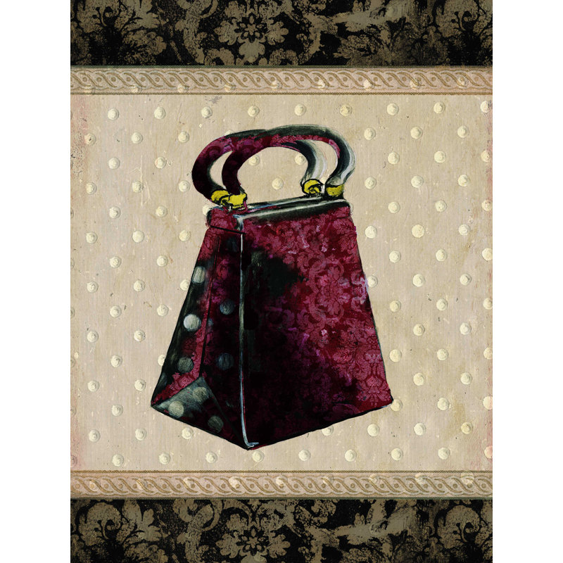 Motif de sac à main - impression sur toile tendue, H 48 po x l 36 po