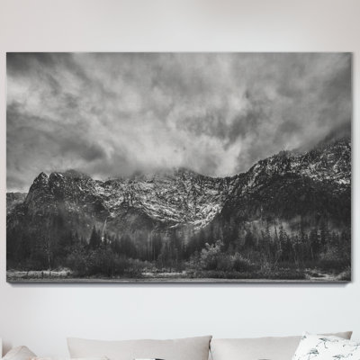 « mountain view », peinture sur toile tendue