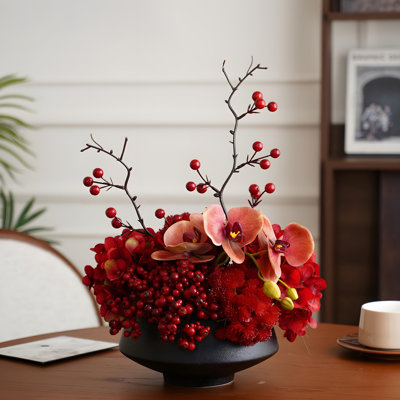 Ornements de fleurs simulées