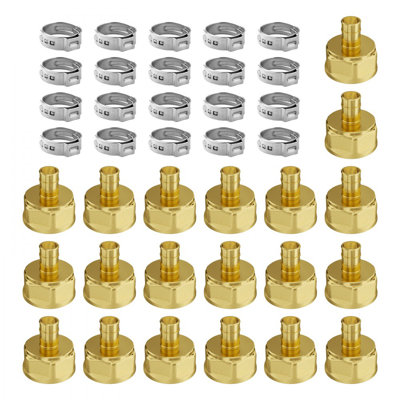 Raccords de tuyaux 1/2 po laiton de style pince 1/2 NPT filetage intérieur pour l'air