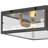 Bechtold Farmhouse Industrial Square Iron/Glass Case LED Flush Mount-2017698226-2066472388