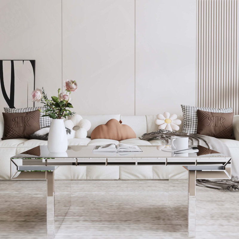 Rectangular Mirror Coffee Table