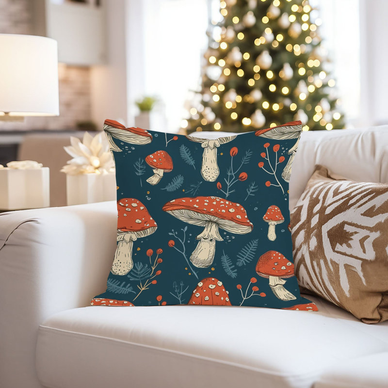 Botanical Mushroom Dreams XI Modern, 16"H x 16"W