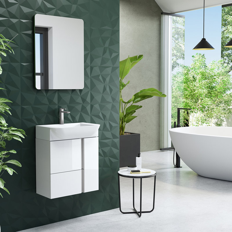 Camilia 21.7'' W Single Vanity, Glossy White