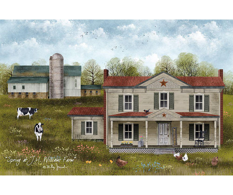August Grove® Jacobs, toile tendue de la galerie Billy, Spring: J.H. Williams Farm, H 28 po x l 40 po