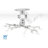 Mount-It! Low Profile Projector Ceiling Mount, 360 Full Motion Rotation with 30 Degree Tilt and Roll