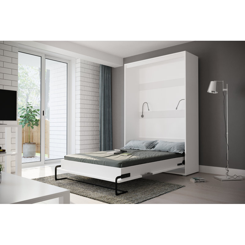 Dela Bed, European Double (140 x 200cm), White