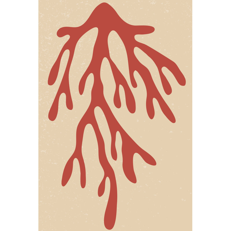Abstract Coral I by Arelix - Wrapped Canvas Print, 46cm H x 30cm W x 3.8cm D