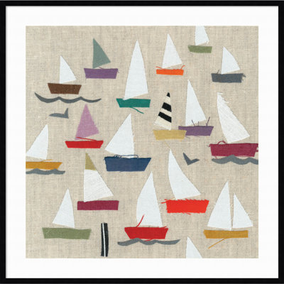 Montier Plain Sailing Framed on Paper by Jenny Frean Print