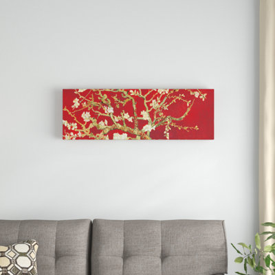 «Almond Blossom On Red» par Vincent Van Gogh - reproduction d'art sur toile