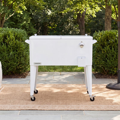 Permasteel 80-Qt Classic Outdoor Patio Cooler On Wheels