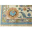 Tapis oriental en laine noué à la main bleu Oushak