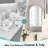 High-End Luxury Design Recessed or Wall-Mounted Tempered Glass Mirror Medicine Cabinet