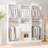 3-piece Set: 74.4"w Wardrobe Storage System With 2 Wooden Drawers And Hanging Rod-643718441