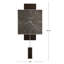 Maclane Metal Pendulum Wall Clock