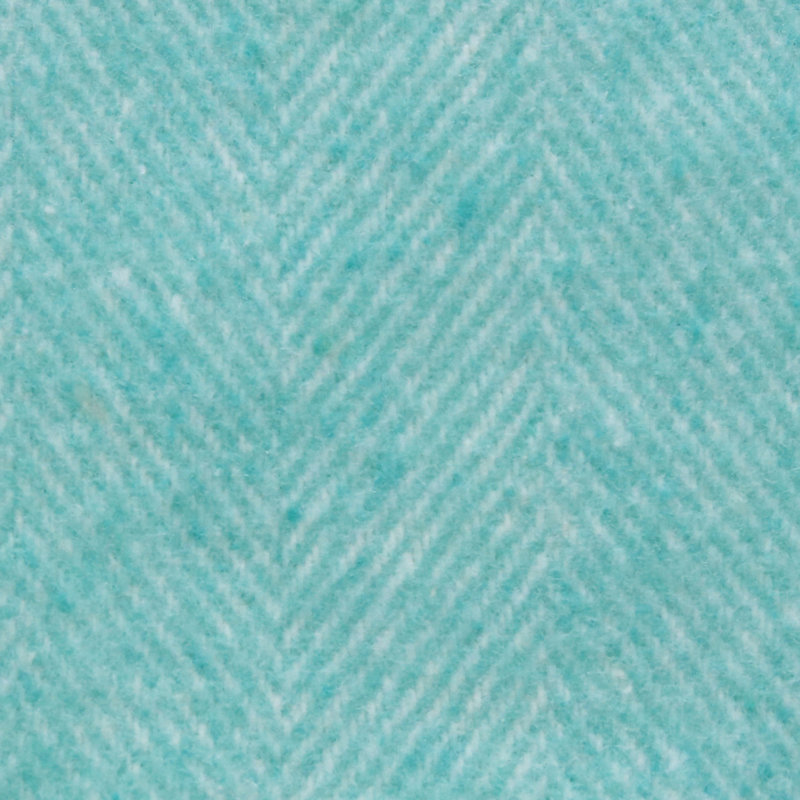 Italian Herringbone Throw, Aqua