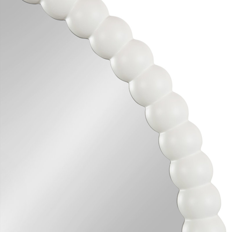 Round Beaded Bathroom Mirror