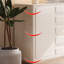Armoire de rangement de style moderne de couleur crème
